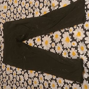 Divided, black, sequined pants.